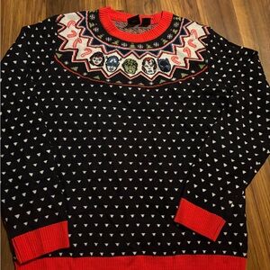 Marvel Festive Red and Black Ugly Christmas Sweater